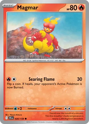 Magmar - Journey Together 20 Pokemon TCG Card