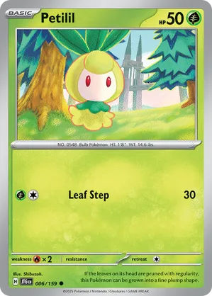 Petilil - Journey Together 6 Pokemon TCG Card