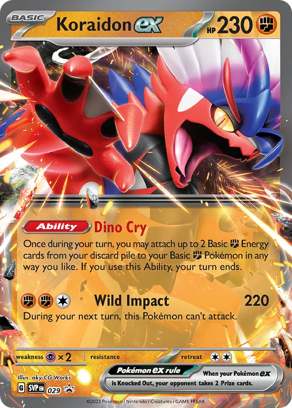 Koraidon ex - Scarlet & Violet Black Star Promos #029