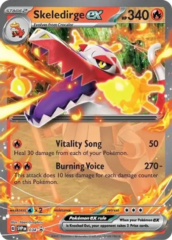 Skeledirge ex - Scarlet & Violet Black Star Promos #034