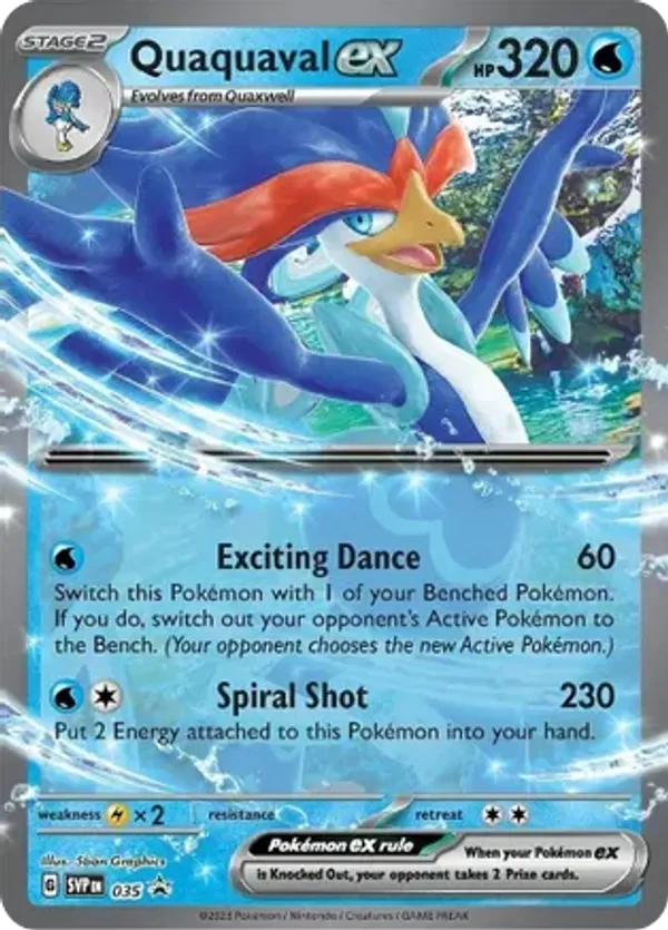 Quaquaval ex - Scarlet & Violet Black Star Promos #035