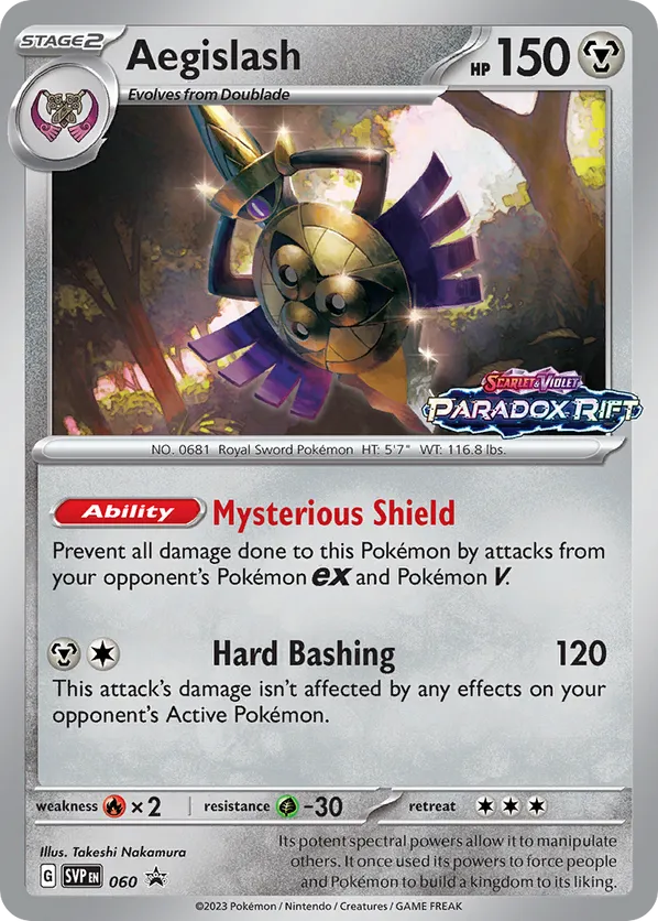 Aegislash - Scarlet & Violet Black Star Promos #060