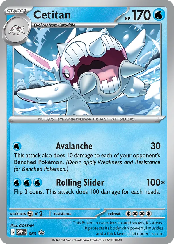 Cetitan - Scarlet & Violet Black Star Promos #063