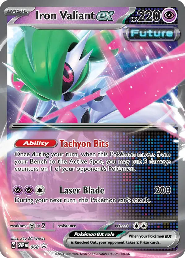Iron Valiant ex - Scarlet & Violet Black Star Promos #068