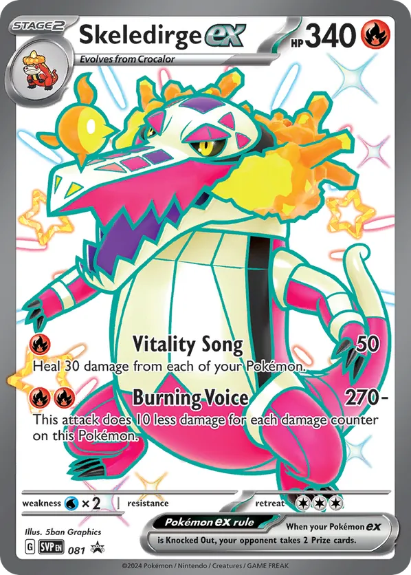 Skeledirge ex - Scarlet & Violet Black Star Promos #081