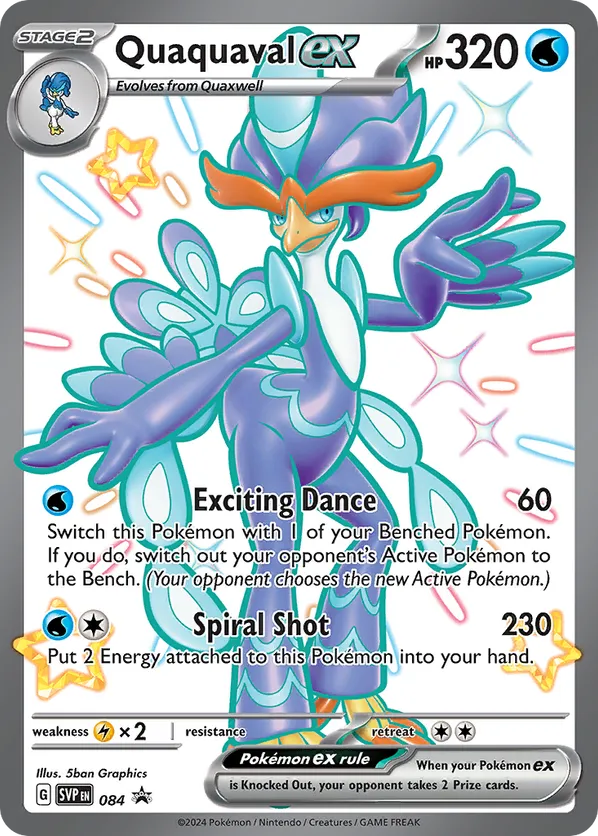 Quaquaval ex - Scarlet & Violet Black Star Promos #084