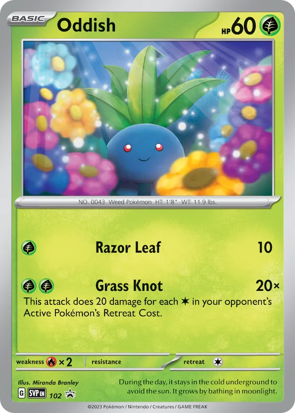 Oddish - Scarlet & Violet Black Star Promos #102