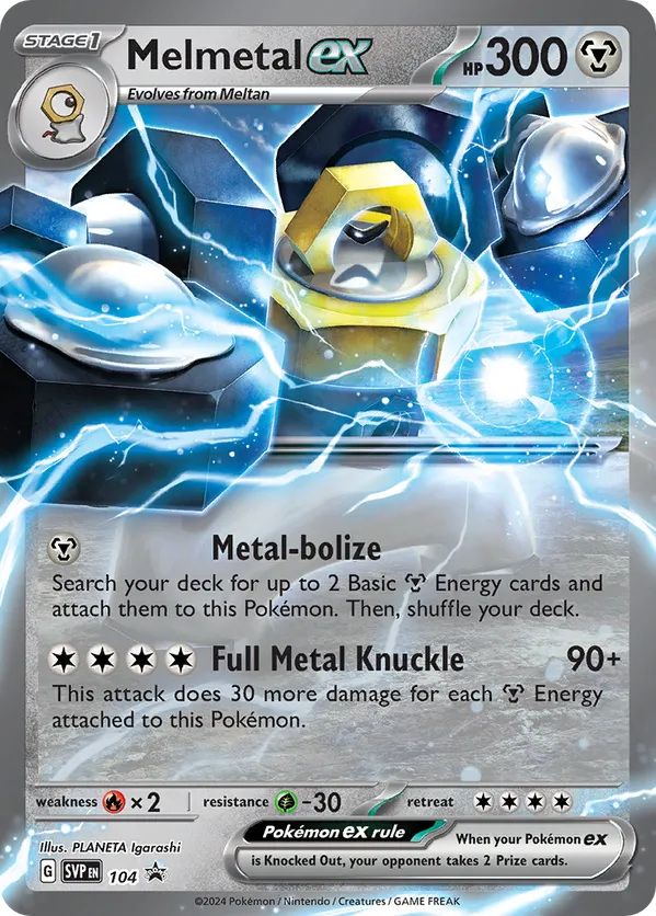 Melmetal ex - Scarlet & Violet Black Star Promos #104