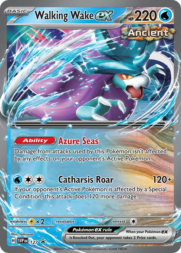 Walking Wake ex - Scarlet & Violet Black Star Promos #127