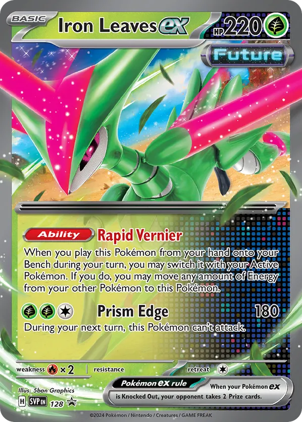 Iron Leaves ex - Scarlet & Violet Black Star Promos #128
