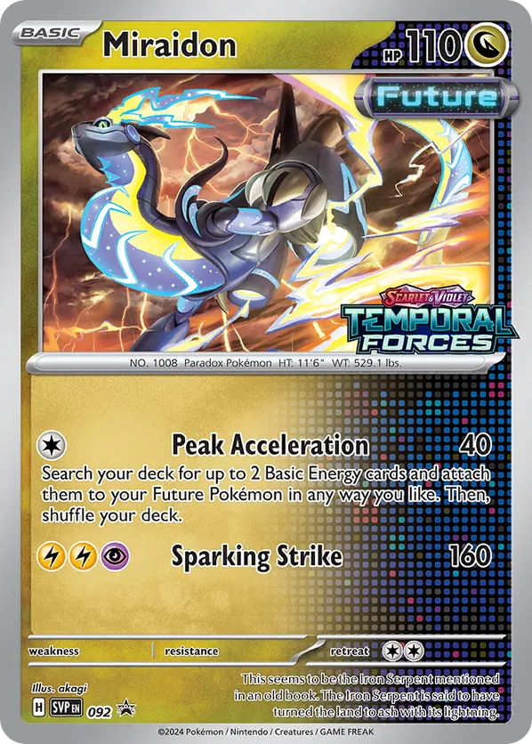 Miraidon - Scarlet & Violet Black Star Promos #92