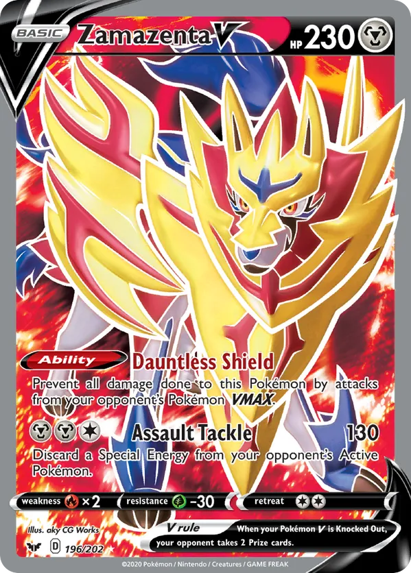 Zamazenta V - Sword & Shield #196