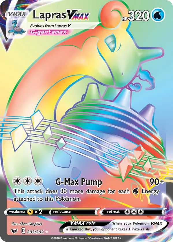 Lapras VMAX - Sword & Shield #203