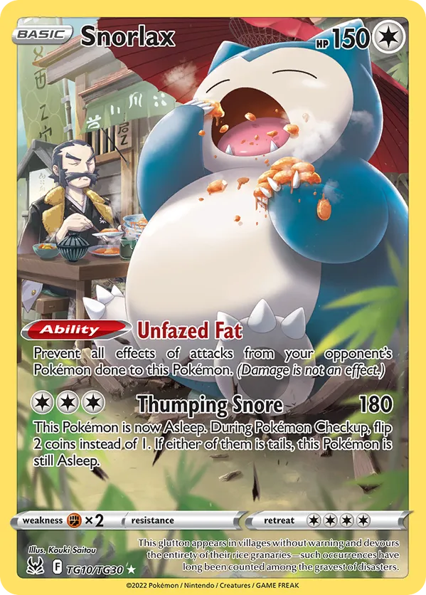 Snorlax - Lost Origin Trainer Gallery #TG10