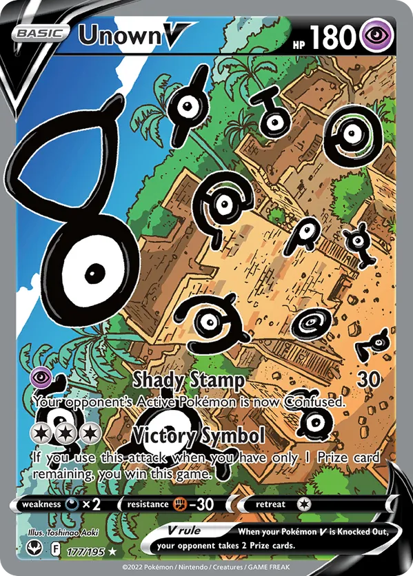 Unown V - Silver Tempest #177