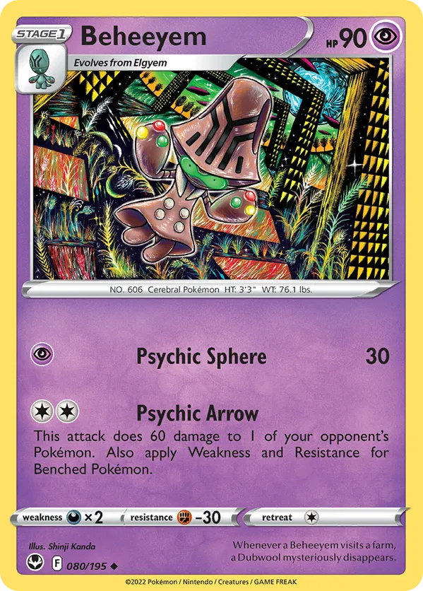 Beheeyem - Silver Tempest #80