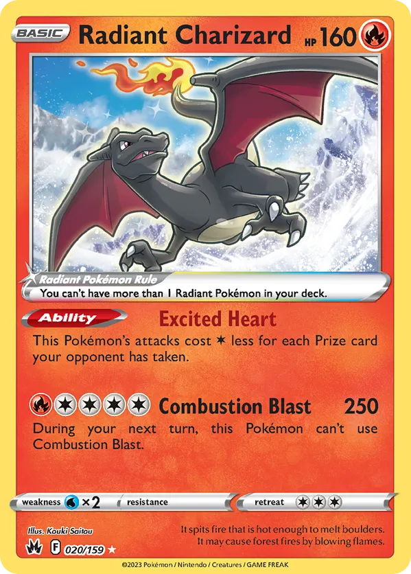 Radiant Charizard - Crown Zenith #20