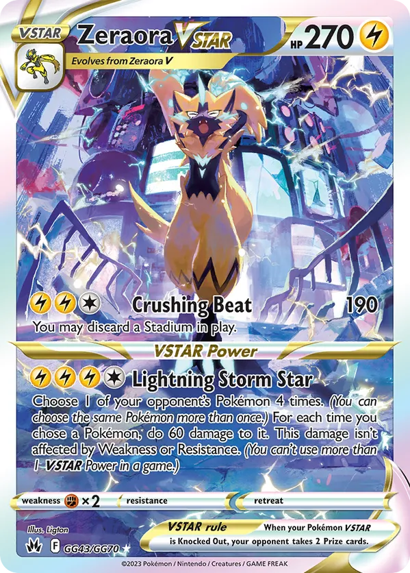 Zeraora VSTAR - Crown Zenith Galarian Gallery #GG43