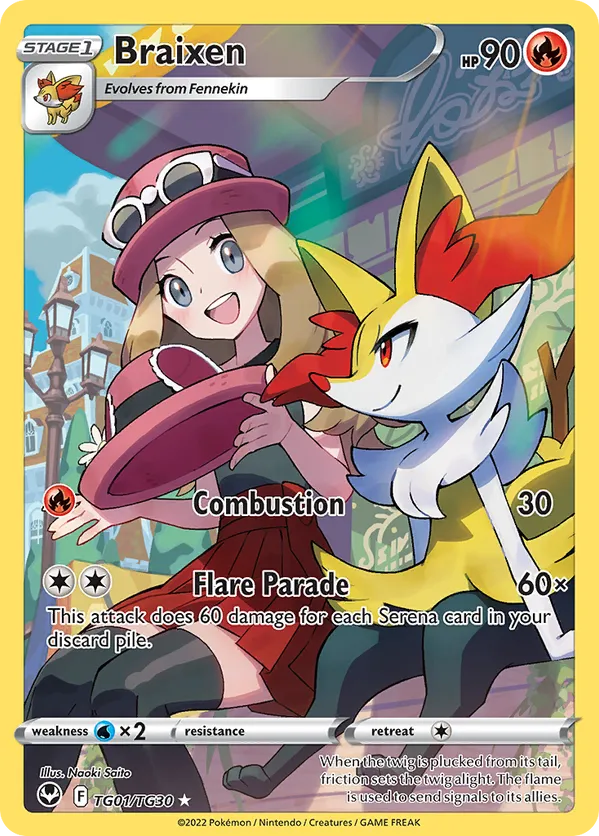Braixen - Silver Tempest Trainer Gallery #TG01