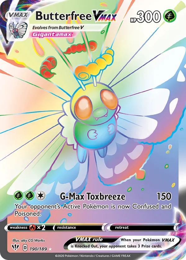 Butterfree VMAX - Darkness Ablaze #190