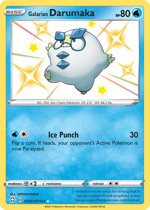 Galarian Darumaka - Shiny Vault #SV023