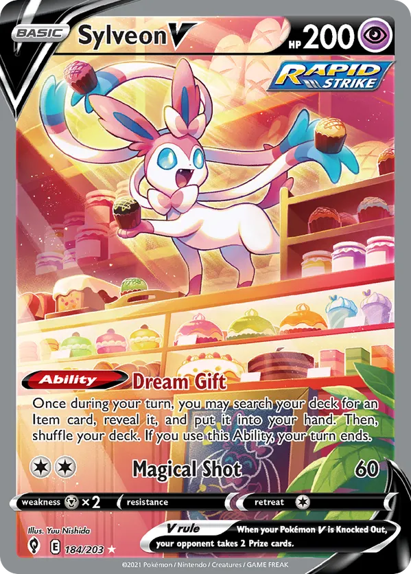 Sylveon V - Evolving Skies #184