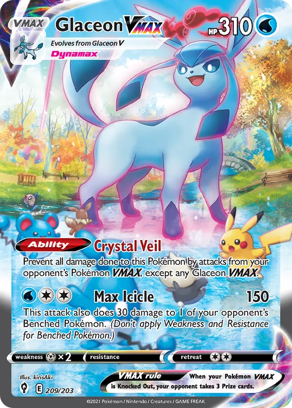 Glaceon VMAX - Evolving Skies #209