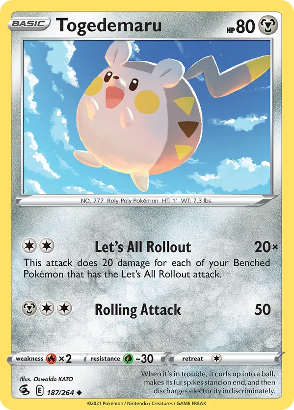 Togedemaru - Fusion Strike #187