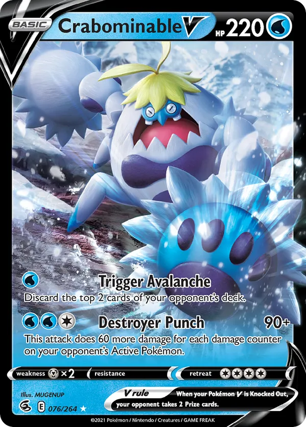 Crabominable V - Fusion Strike #76