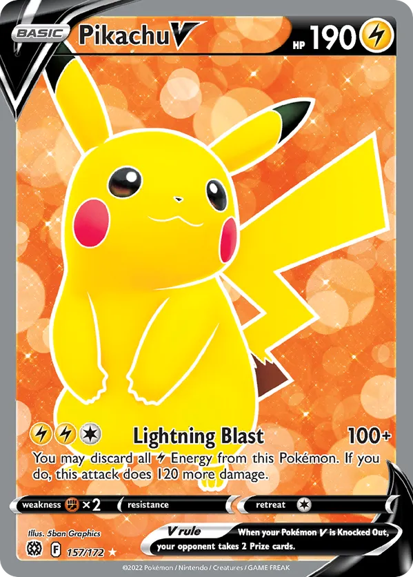 Pikachu V - Brilliant Stars #157