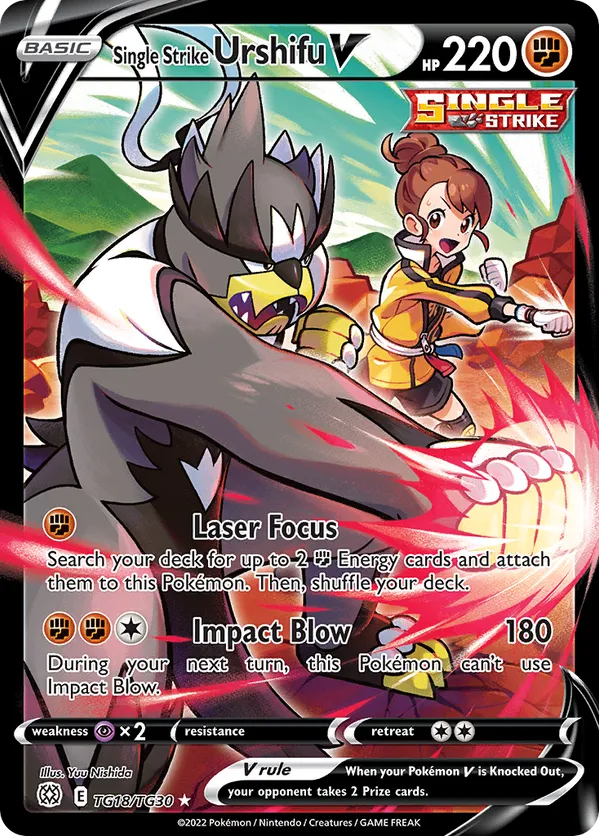 Single Strike Urshifu V - Brilliant Stars Trainer Gallery #TG18