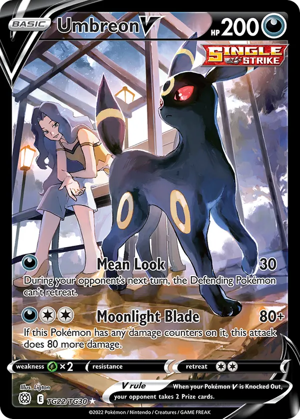 Umbreon V - Brilliant Stars Trainer Gallery #TG22