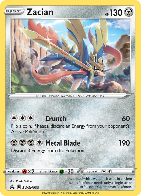 Zacian - SWSH Black Star Promos #SWSH033
