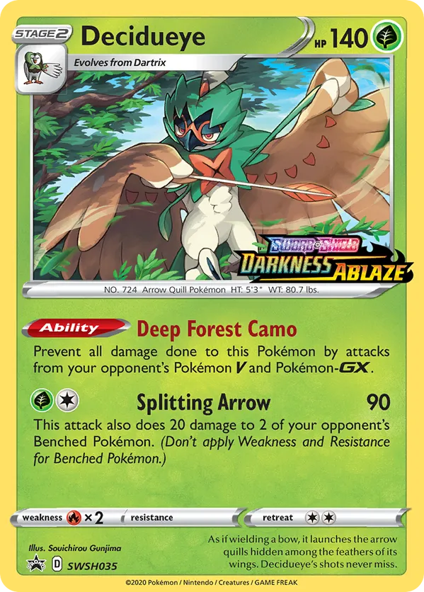 Decidueye - SWSH Black Star Promos #SWSH035
