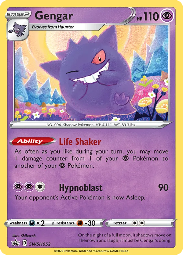 Gengar - SWSH Black Star Promos #SWSH052