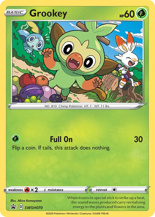 Grookey - SWSH Black Star Promos #SWSH070