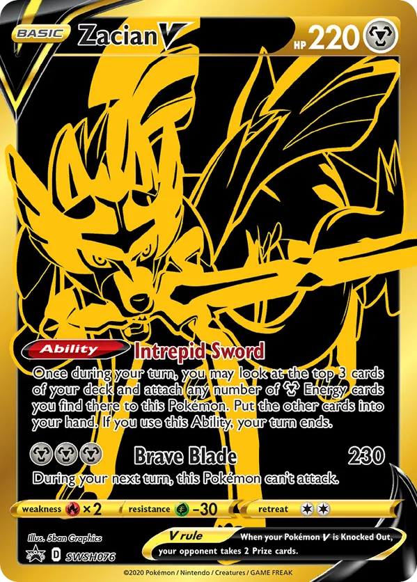 Zacian V - SWSH Black Star Promos #SWSH076