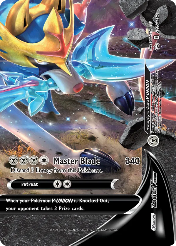 Zacian V-UNION - SWSH Black Star Promos #SWSH166