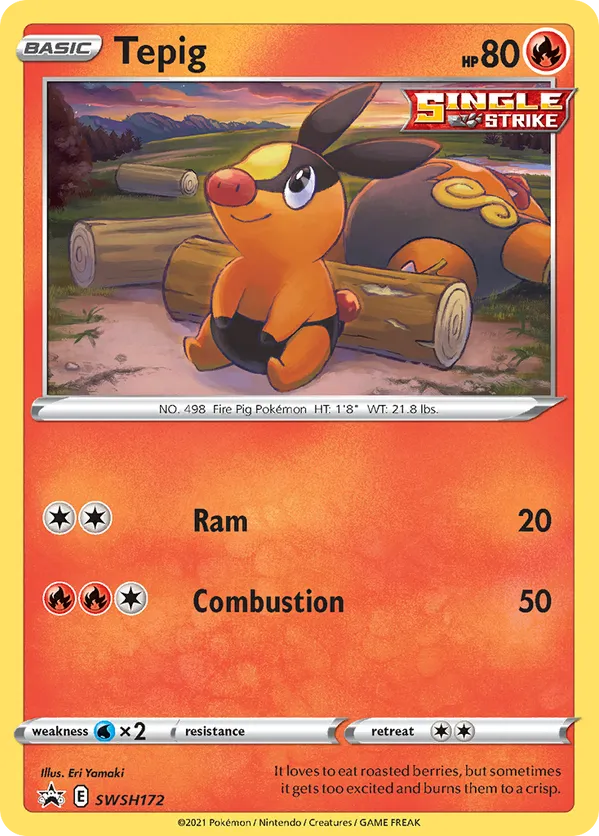 Tepig - SWSH Black Star Promos #SWSH172