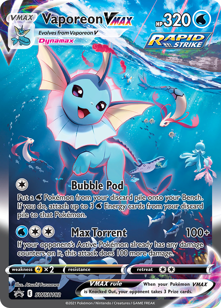Vaporeon VMAX - SWSH Black Star Promos #SWSH182