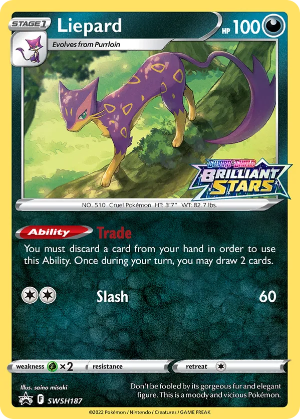 Liepard - SWSH Black Star Promos #SWSH187