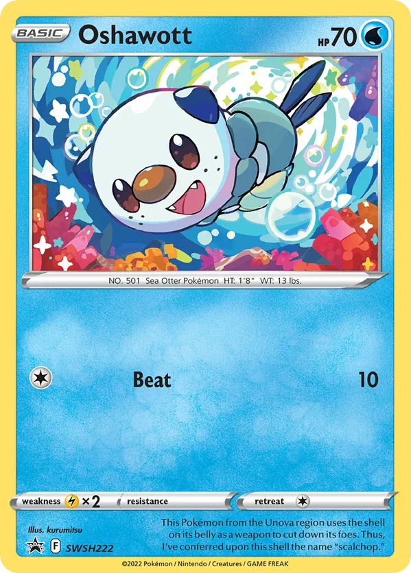 Oshawott - SWSH Black Star Promos #SWSH222