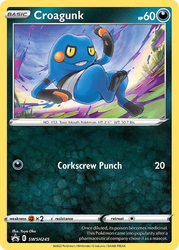 Croagunk - SWSH Black Star Promos #SWSH245