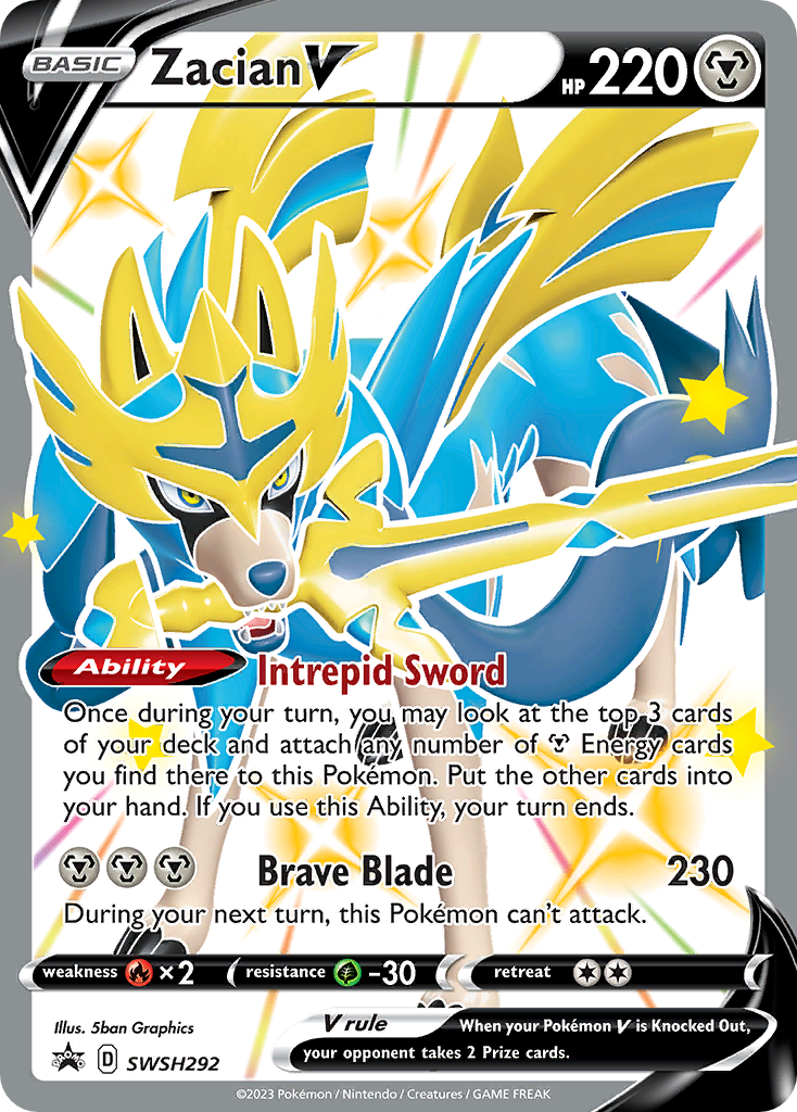 Zacian V - SWSH Black Star Promos #SWSH292