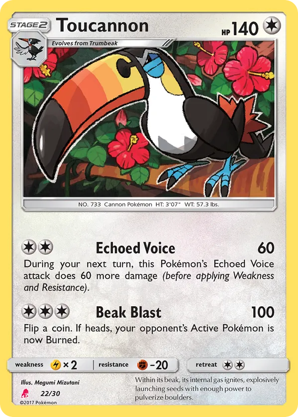 Toucannon - Sun & Moon Trainer Kit Lycanroc #22