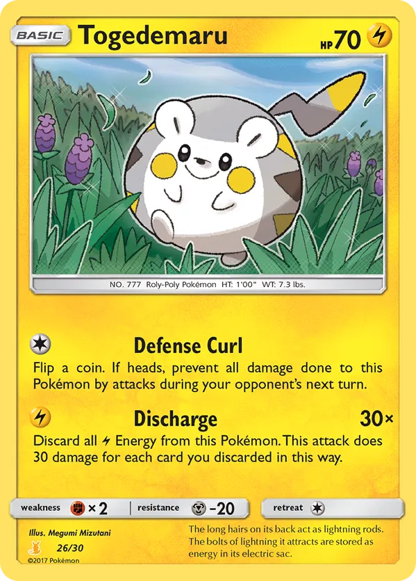 Togedemaru - Sun & Moon Trainer Kit Alolan Raichu #26