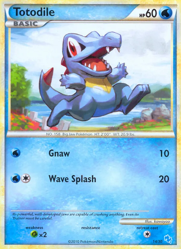 Totodile - HGSS Trainer Kit Gyarados #14
