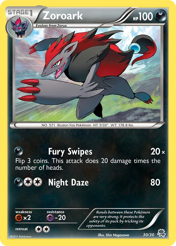 Zoroark - Black & White Trainer Kit Zoroark #30