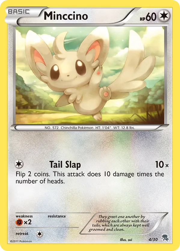 Minccino - Black & White Trainer Kit Zoroark #4