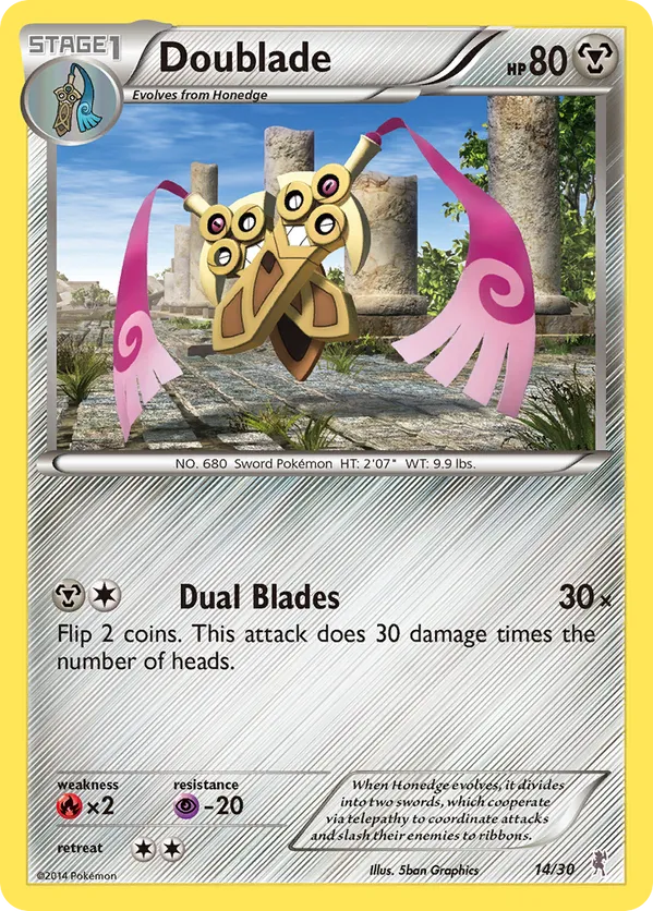 Doublade - XY Trainer Kit Bisharp #14